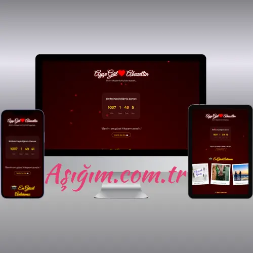 Kişiye Özel Yıldönümü Sevgililer Günü Tasarımı V4